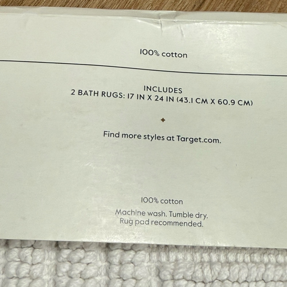 Threshold Cotton Bath Rugs Set - Picture 2 of 4